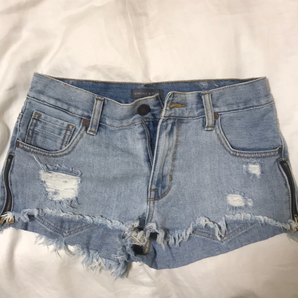 Denim shorts
